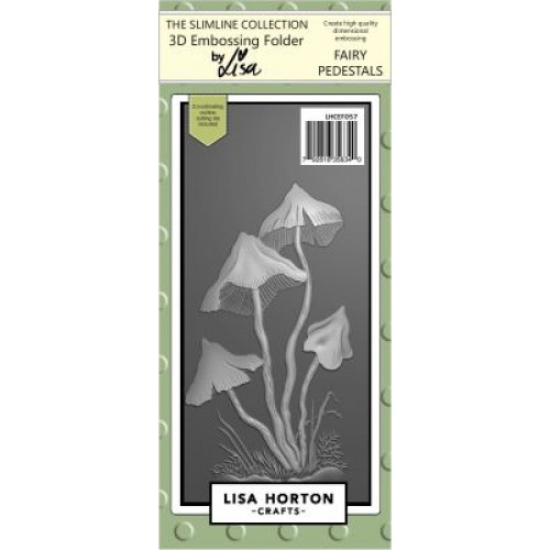 fairy pedestals - Slimline Embossing Folder by lisa horton crafts LHCEF057